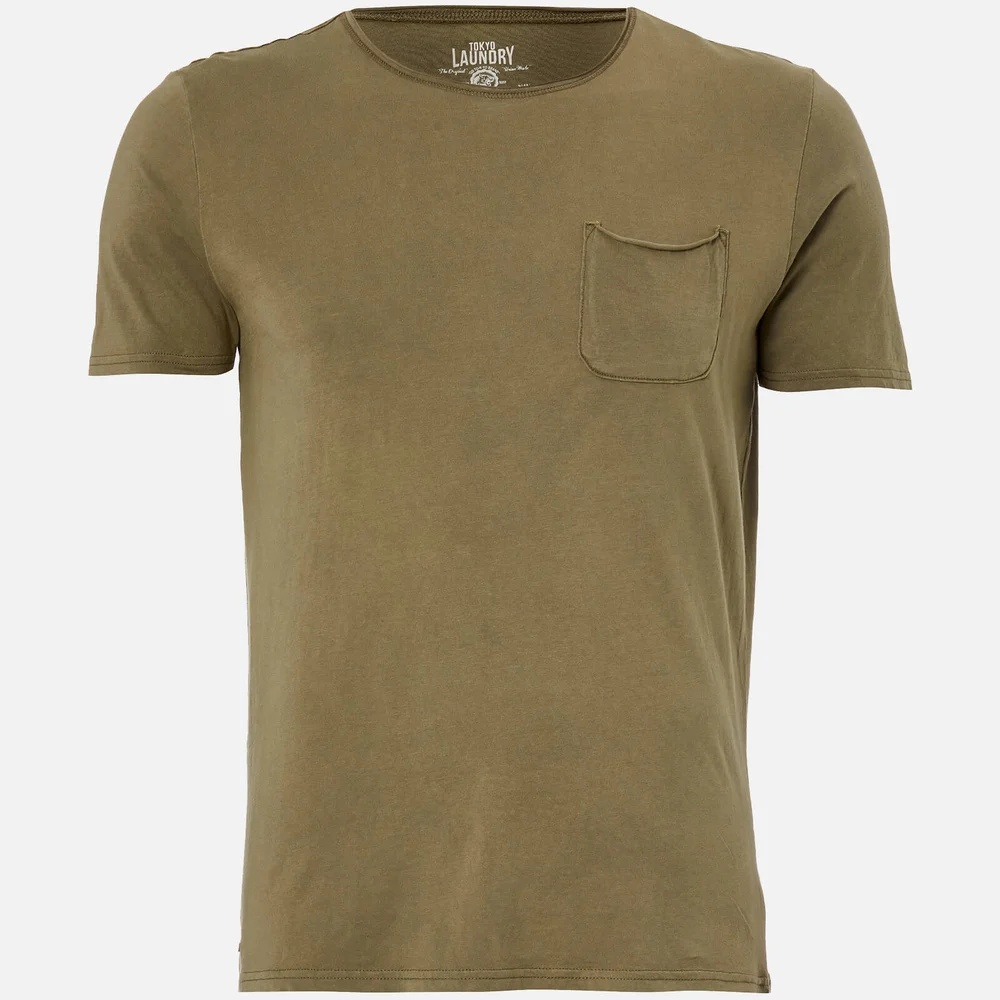 T-Shirt Homme Hella Cotton Jersey Tokyo Laundry - Kaki - S - Vert Citron Image 1