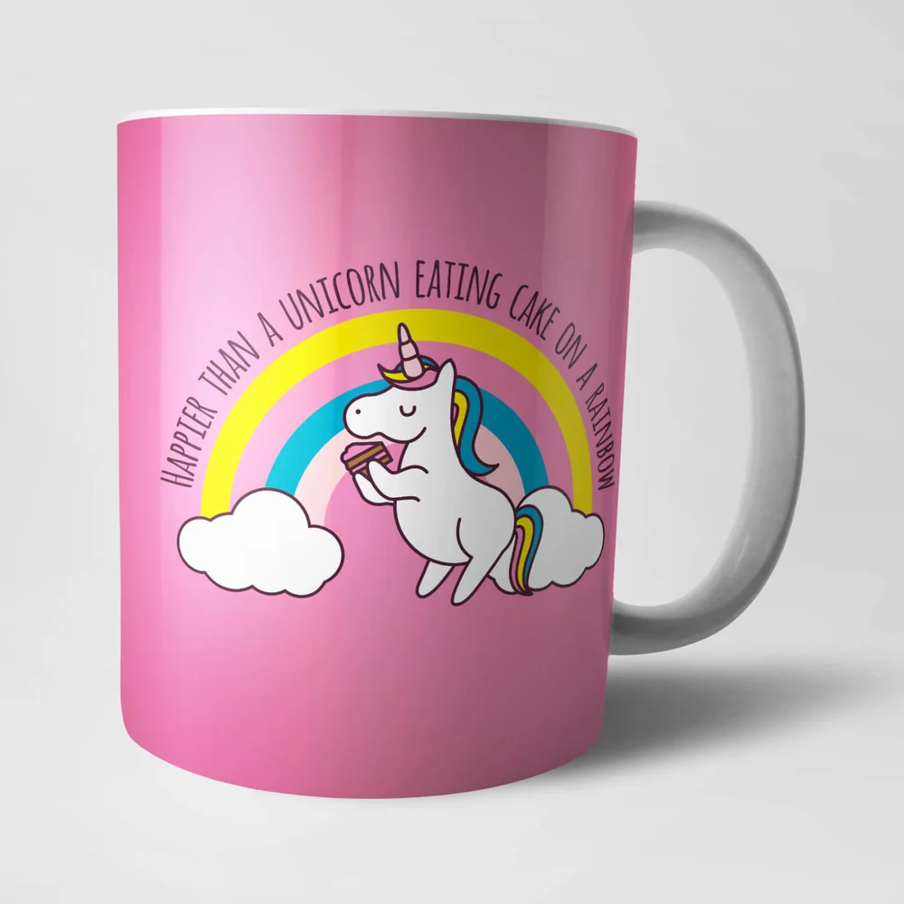 Tasse Licorne Arc-En-Ciel Et Gâteau Image 1