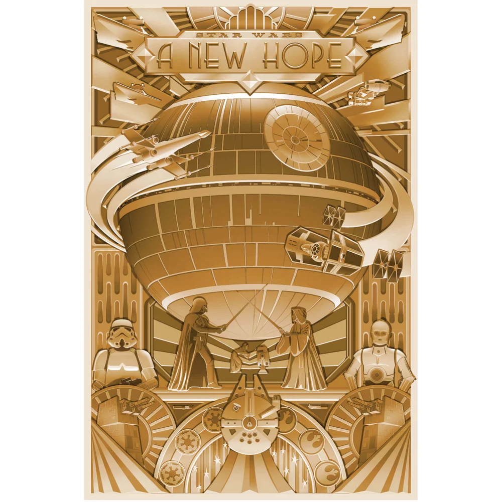 Sérigraphie "Star Wars : A Shiny New Hope" - Édition Exclusive Limitée à Zavvi - Acme Archives & Steve Thomas Image 1