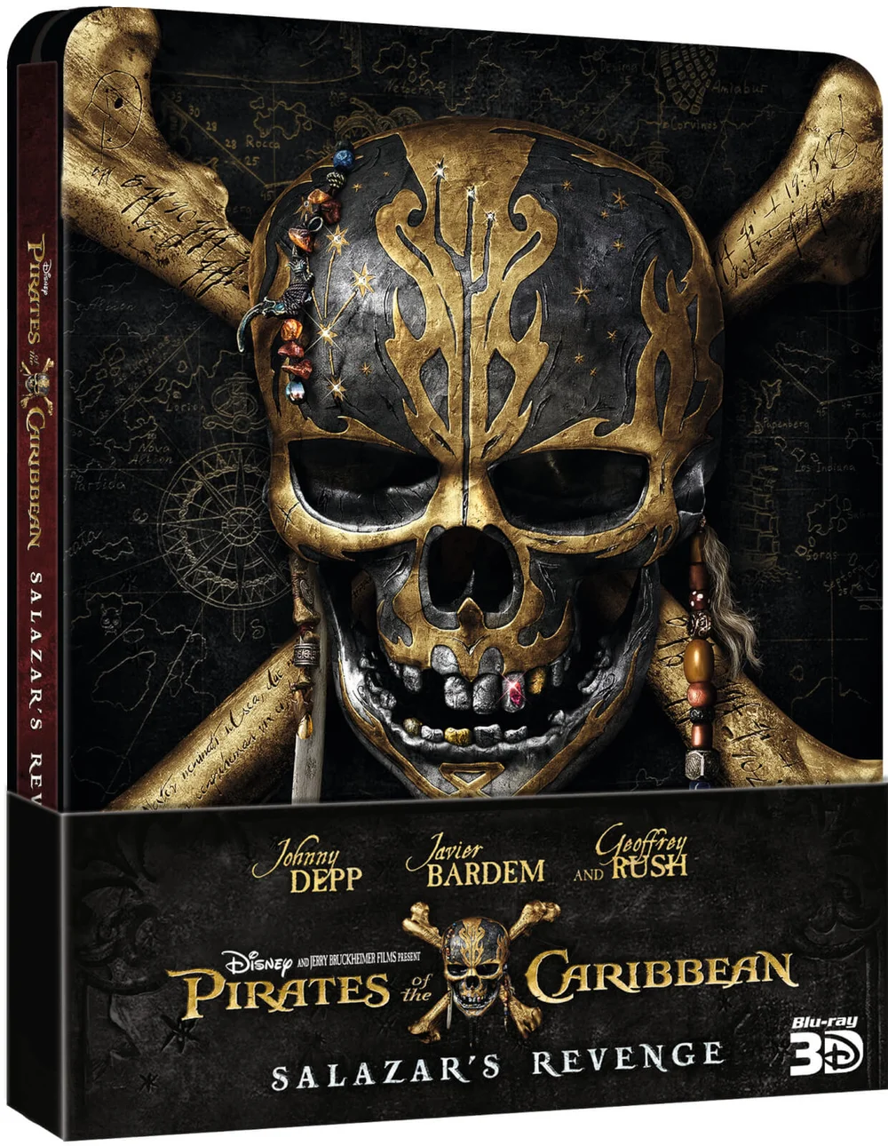 Pirates des Caraïbes : la Vengeance de Salazar 3D + 2D - Steelbook Exclusivité Zavvi (Édition UK) Image 1