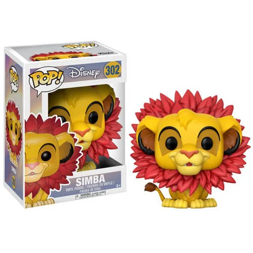 Figurine Pop! Le Roi Lion Simba (Crinière de Feuilles) Image 1