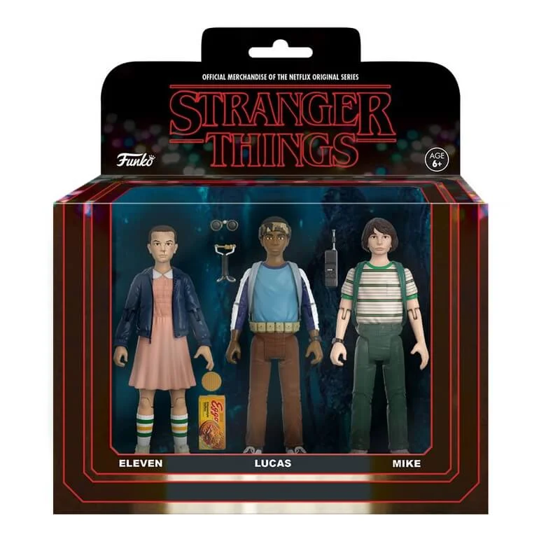 Lot de 3 Figurines Stranger Things Eleven, Lucas et Mike -Funko Image 1