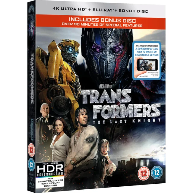 Transformers : The Last Knight - 4K Ultra HD (avec téléchargement numérique)