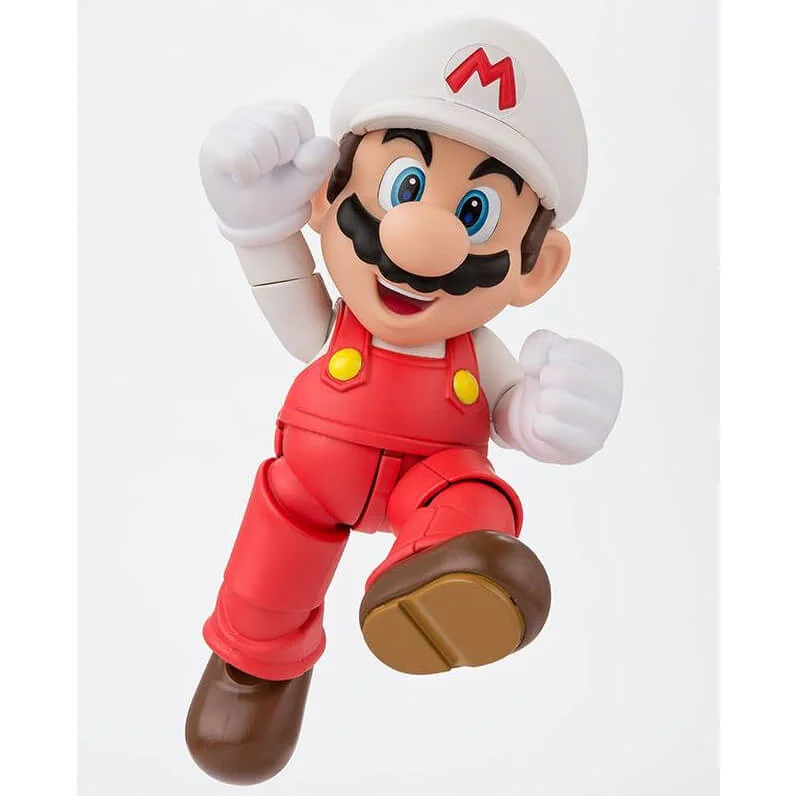 Figurine Exclusive Super Mario Bros. S.H. Figuarts Fire Mario Tamashii Web 10 cm Image 1