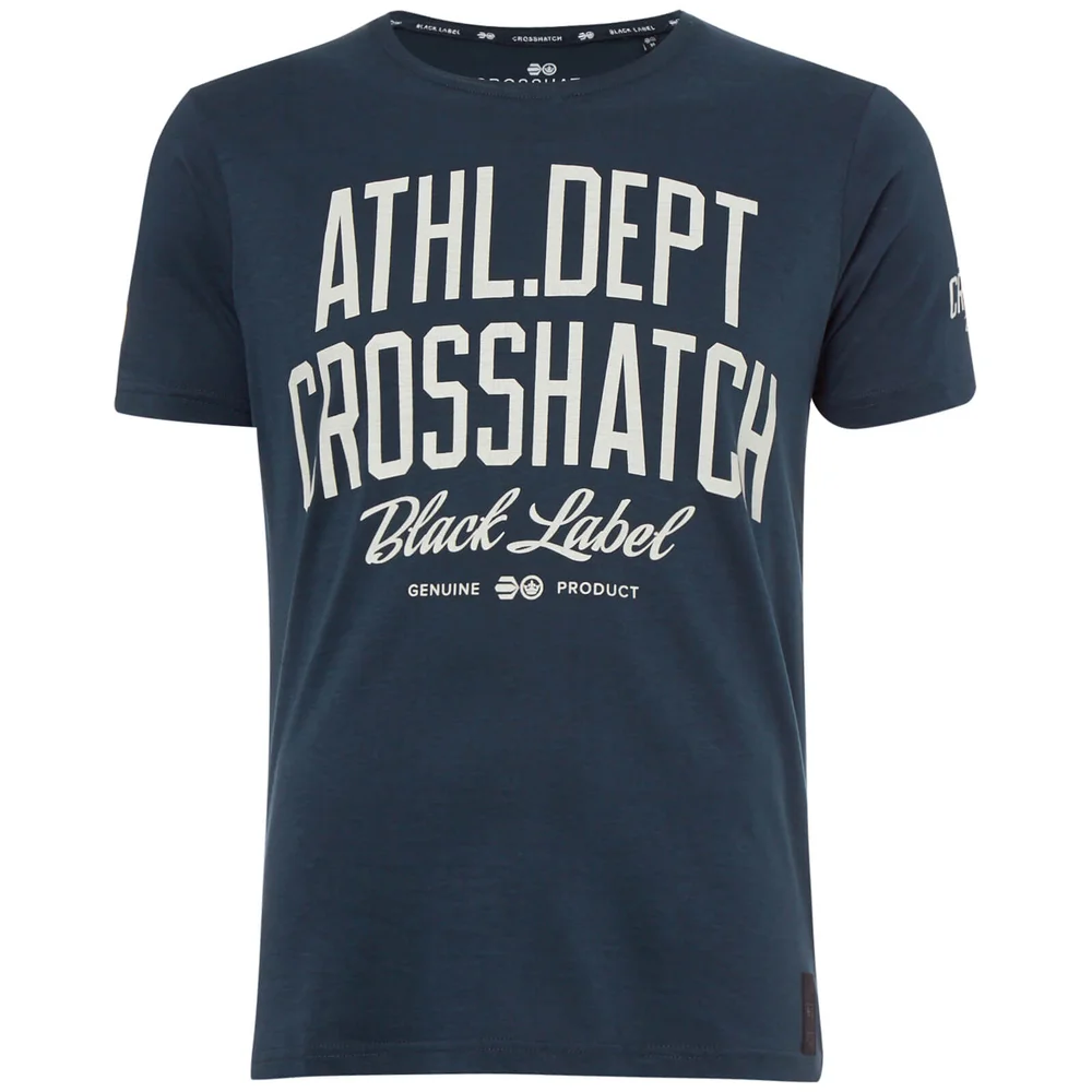 T-Shirt Homme Truman Crosshatch - Bleu Indigo - S - Navy Image 1