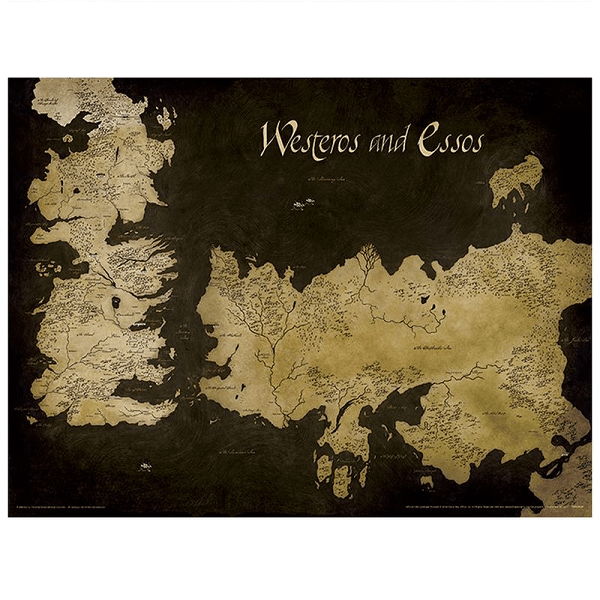 Poster Roulé Carte de Westeros - Game of Thrones Image 1