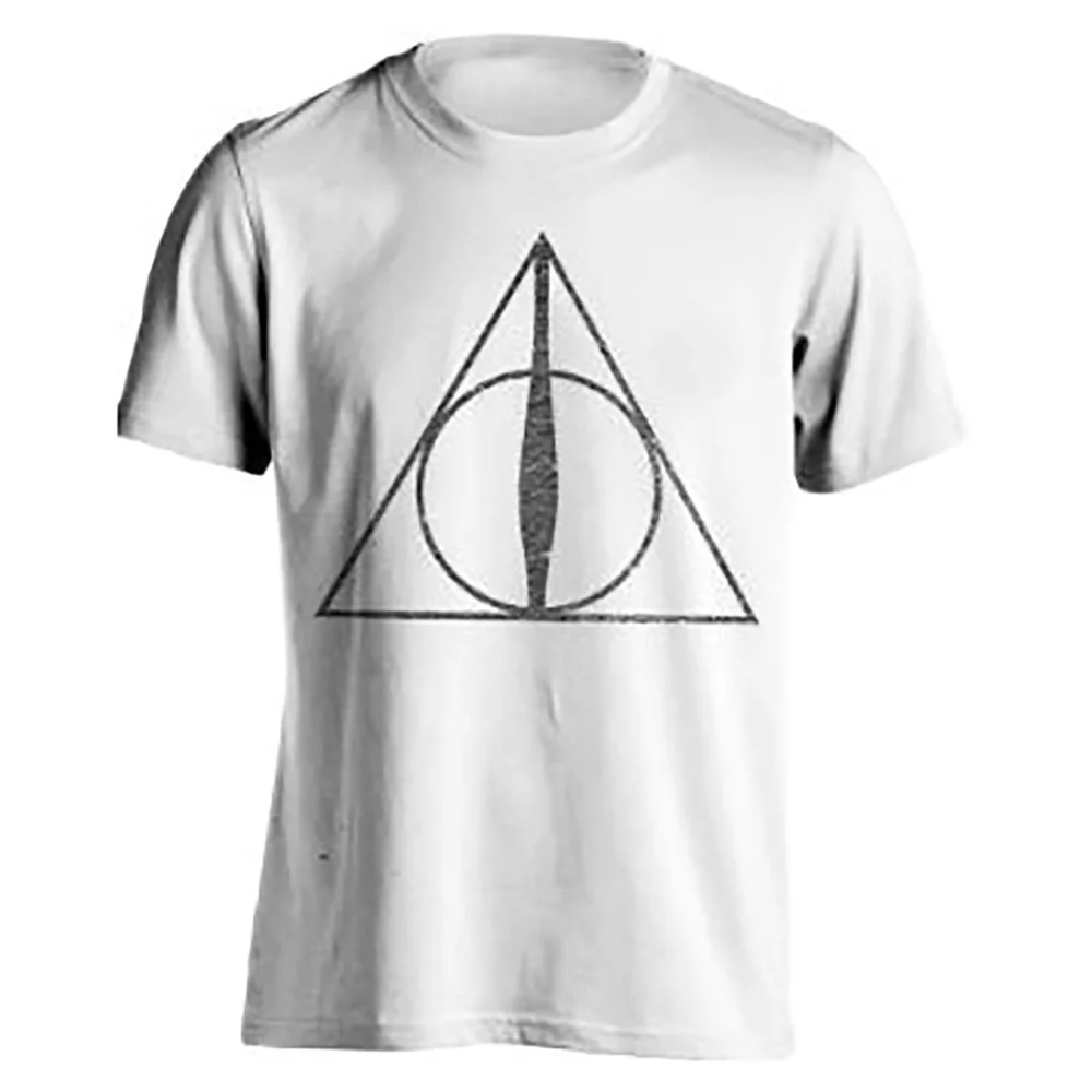 T-Shirt Homme Symboles Reliques de la Mort Harry Potter - Blanc - S - Blanc Image 1