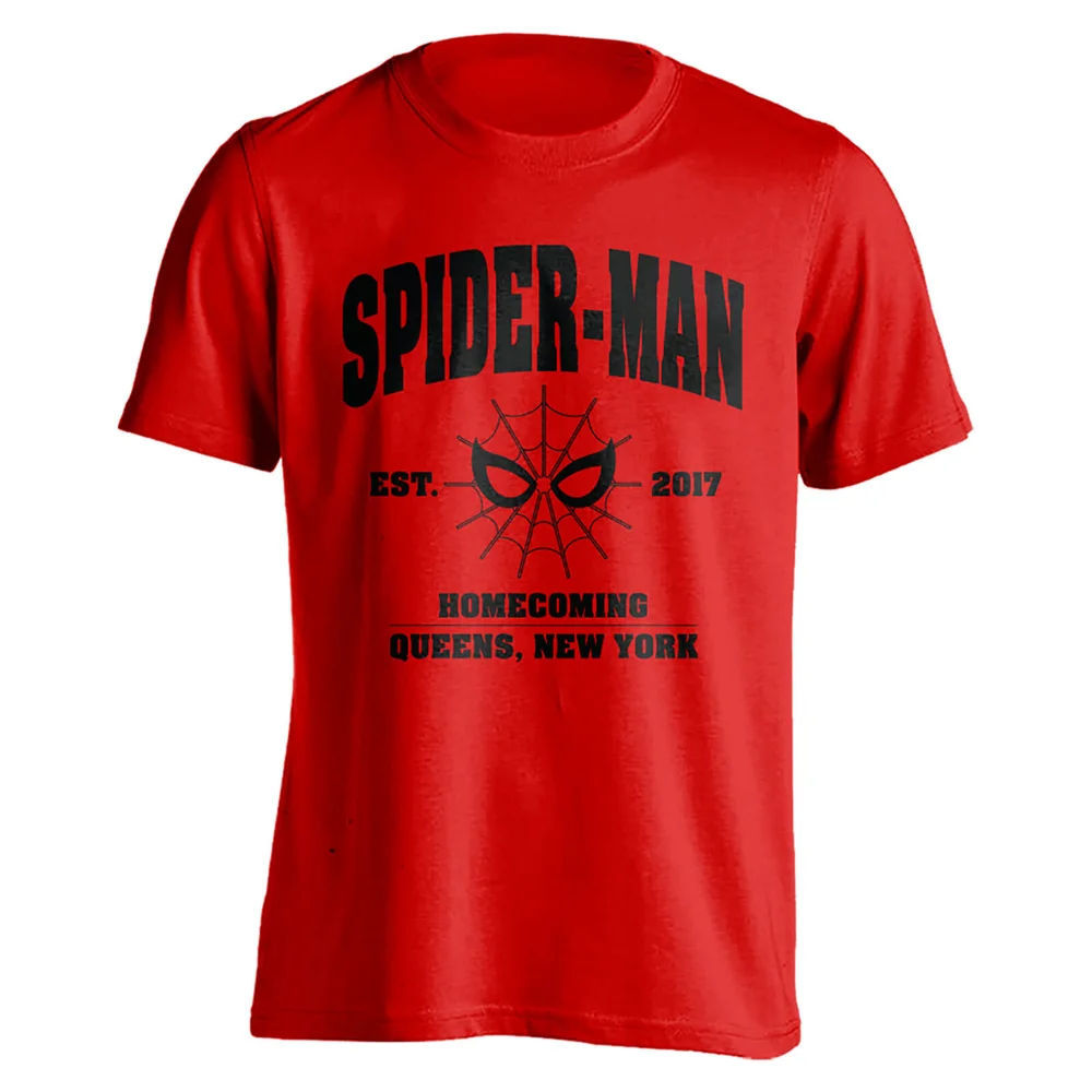 T-Shirt Homme Spider-Man Homecoming Queens NY Marvel - Rouge - S - Rouge Image 1