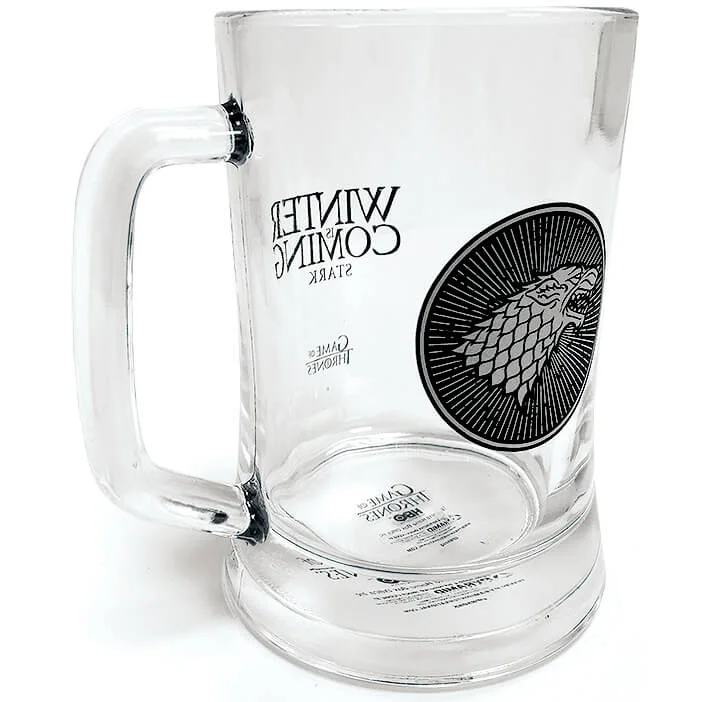 Chope en Verre Game of Thrones Stark Image 1