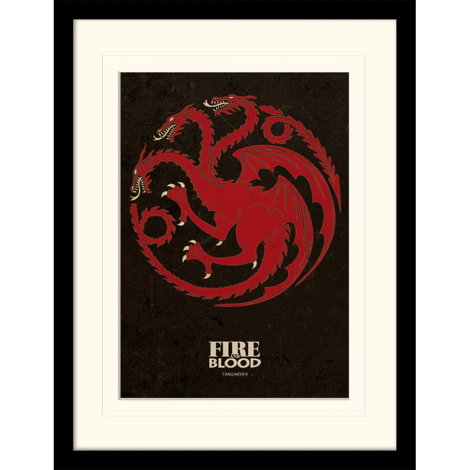 Affiche Encadrée Targaryen Game of Thrones - 30 x 40 cm Image 1