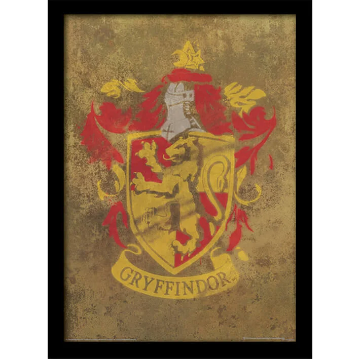 Affiche Encadrée Blason Gryffondor Harry Potter - 30 x 40 cm Image 1