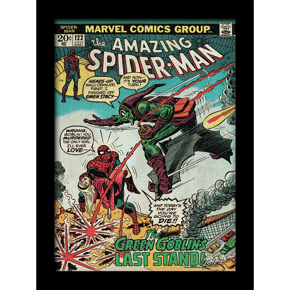 Affiche Marvel Comics Spider - Man Vs. Green Goblin 30 x 40cm - Gel Coat Image 1