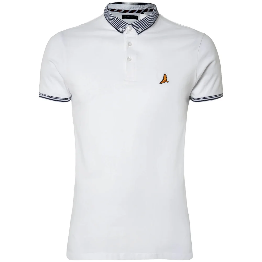 Polo Homme Glover Brave Soul - Blanc Chiné - S - Blanc Image 1