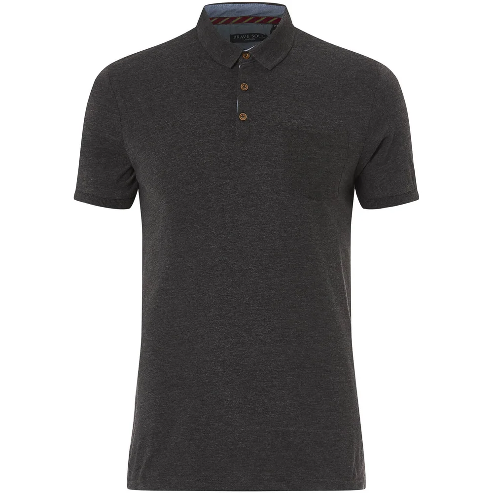 Polo Homme Julius Brave Soul - Gris Charbon - S - Gris Image 1