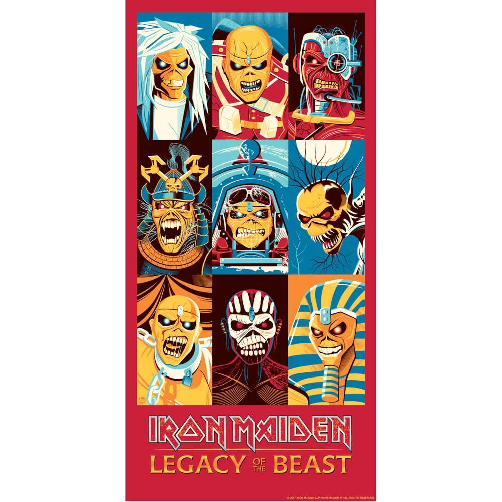 Sérigraphie de Dave Perillo Dédicacée Exclusivité pour Zavvi - Iron Maiden (30 x 60) Image 1