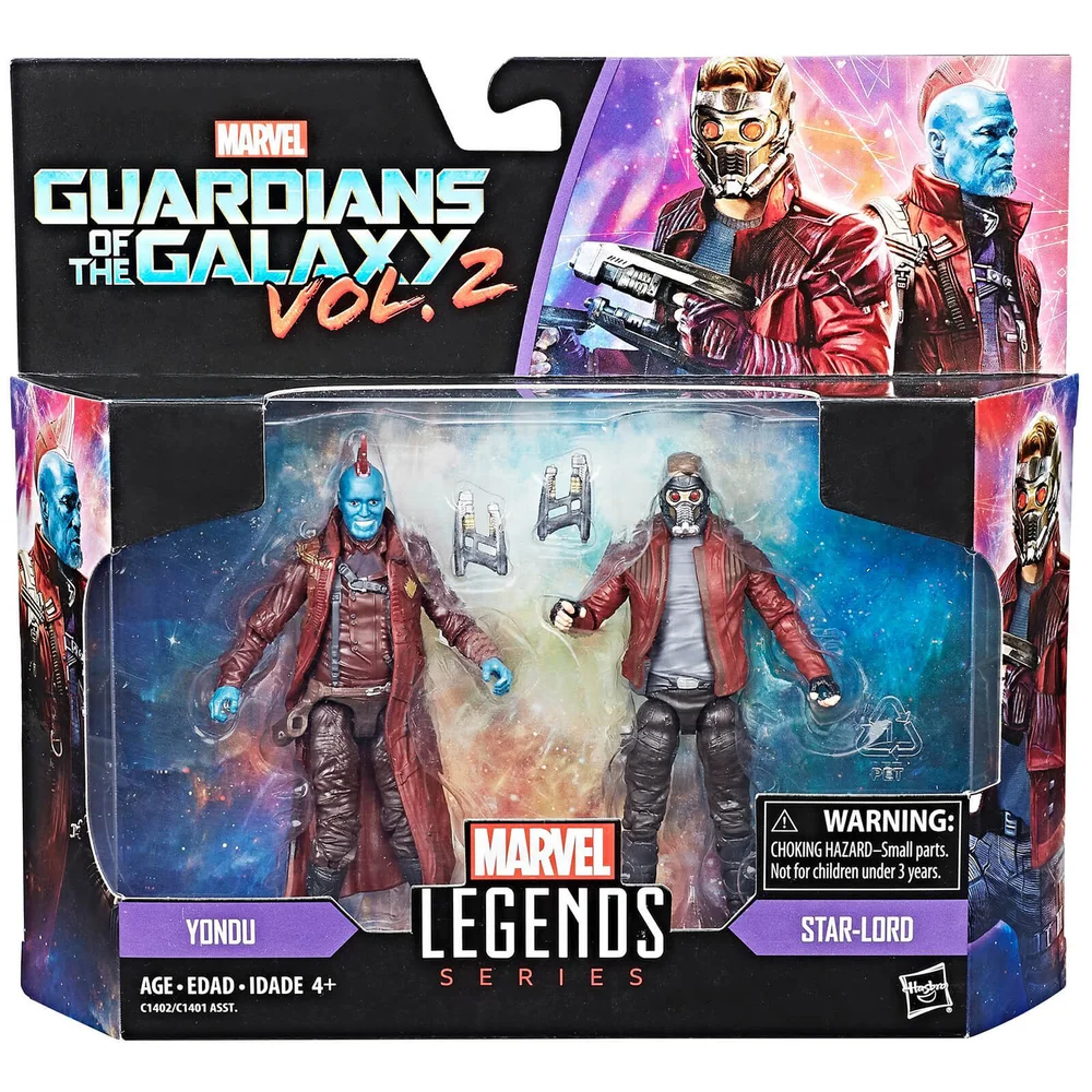 Figurines Star Lord et Youndu Hasbro Marvel Legends Series (Lot de 2) Image 1