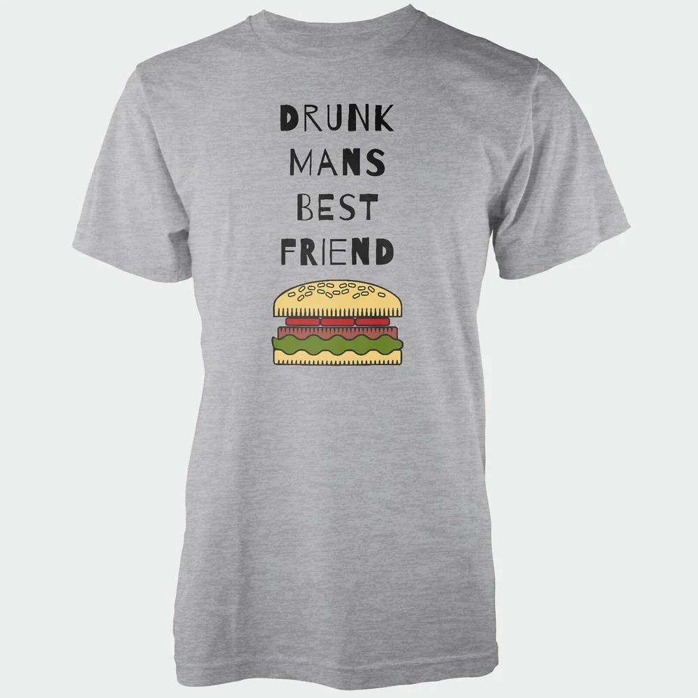 T-Shirt Homme Drunk Man's Best Friend - Gris - S - Gris Image 1