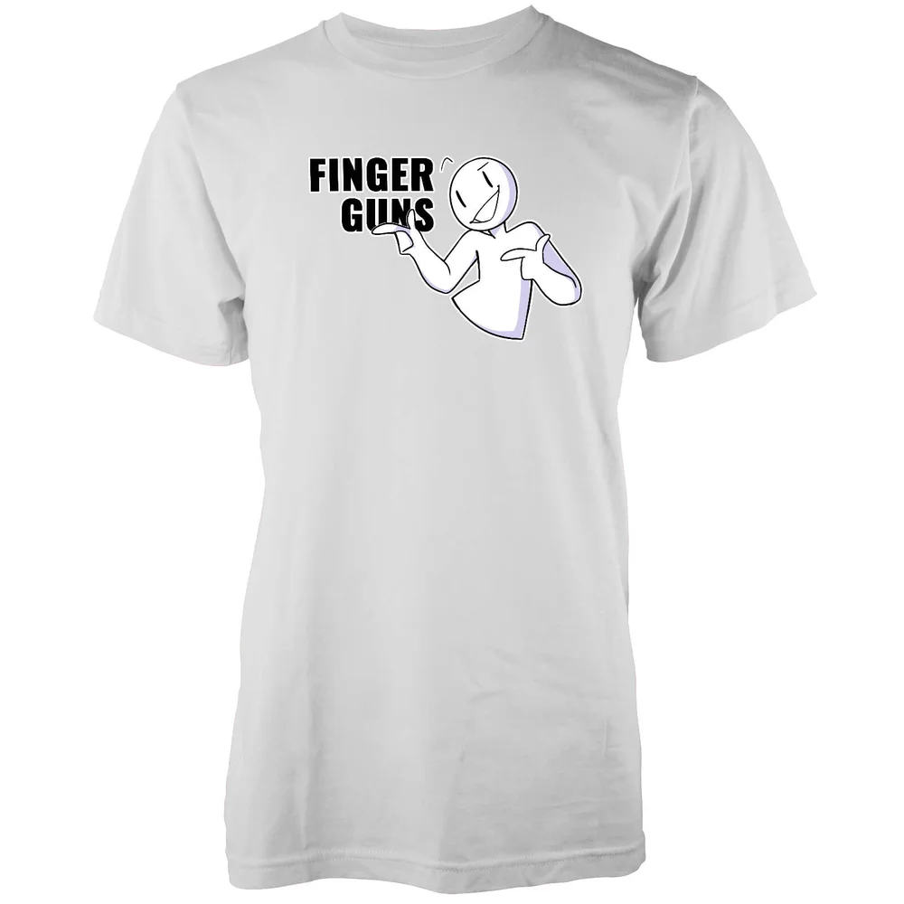 T-Shirt Homme Jaiden Finger Guns Right - Blanc - S - Blanc Image 1