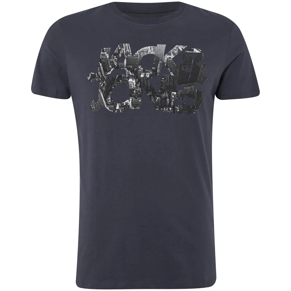 T-Shirt Homme Core Scallop Jack & Jones - Bleu Marine - S - Bleu Image 1