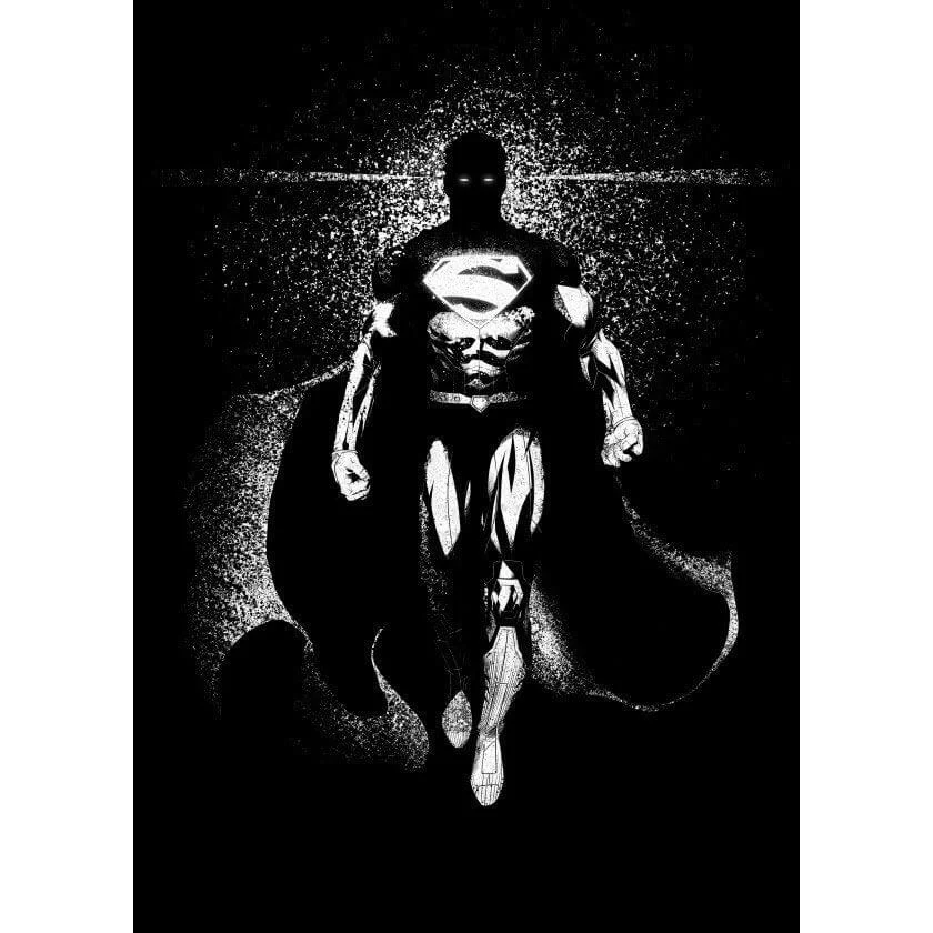 Affiche en Métal DC Comics DC Dark Édition Superman (32 x 45cm) Image 1