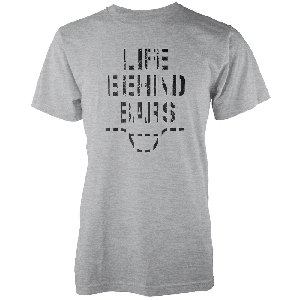 T-Shirt Homme Life Behind Bars - Gris - S - Gris Image 1
