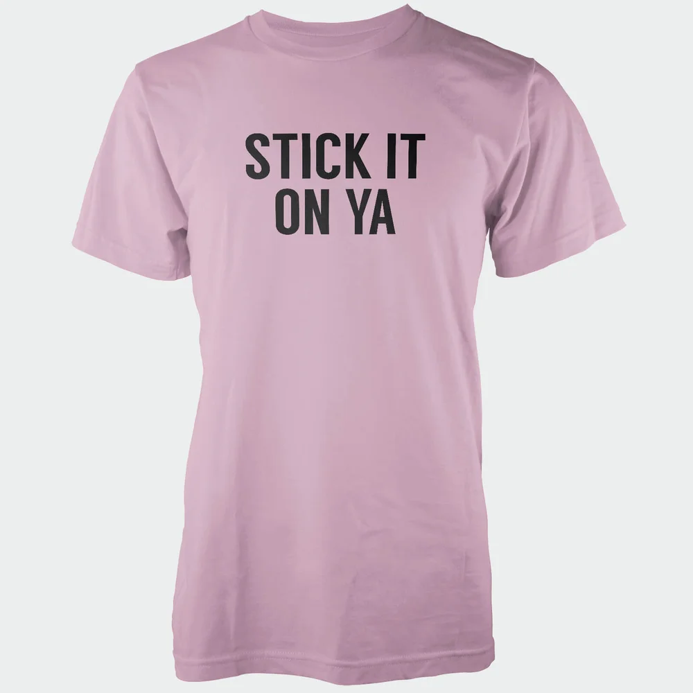 T-Shirt Homme Stick It On Ya - Rose - S - Rose Image 1