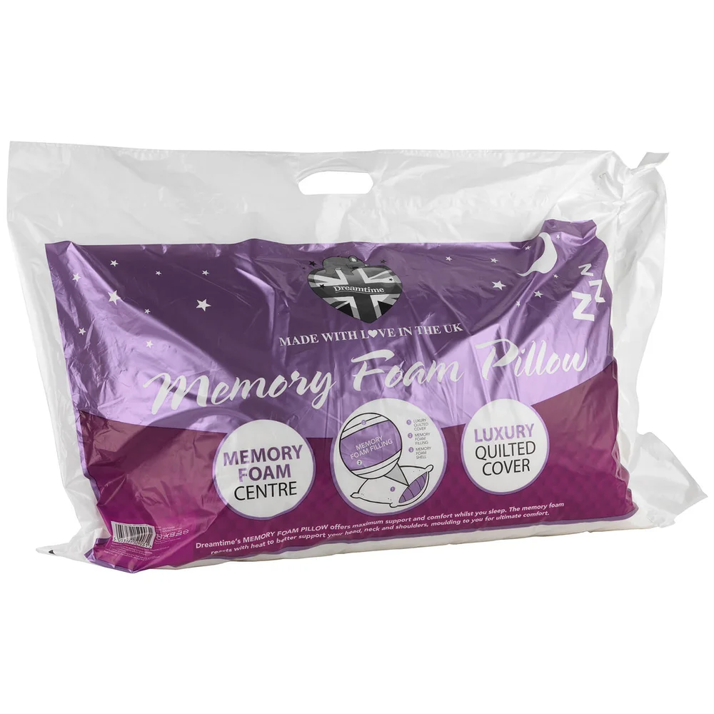 Oreiller à Mémoire de Forme Dreamtime Sleep - Blanc Image 1