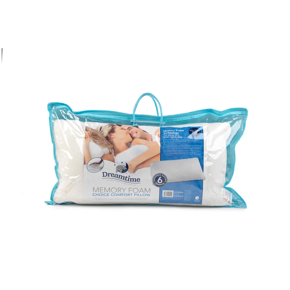 Oreiller à Mémoire de Forme Choice Comfort Dreamtime Sleep - Blanc Image 1