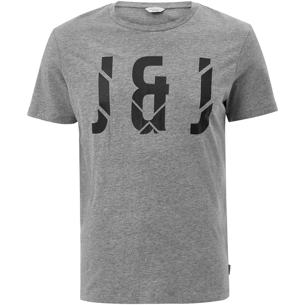 T-Shirt Homme Core Pixel Jack & Jones - Gris Clair Chiné - S - Gris Image 1