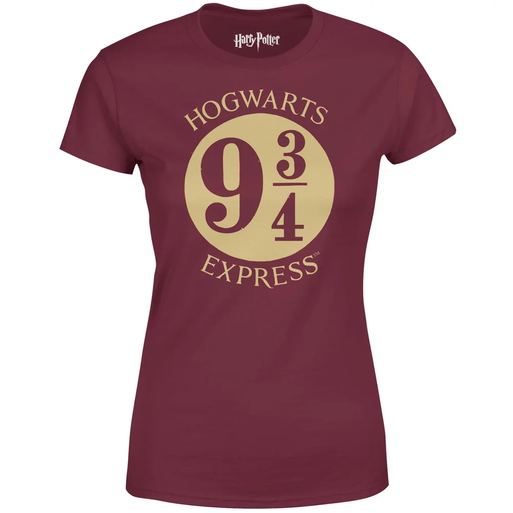 T-Shirt Femme Plateforme 9 3/4 Harry Potter - Bordeaux - M Image 1