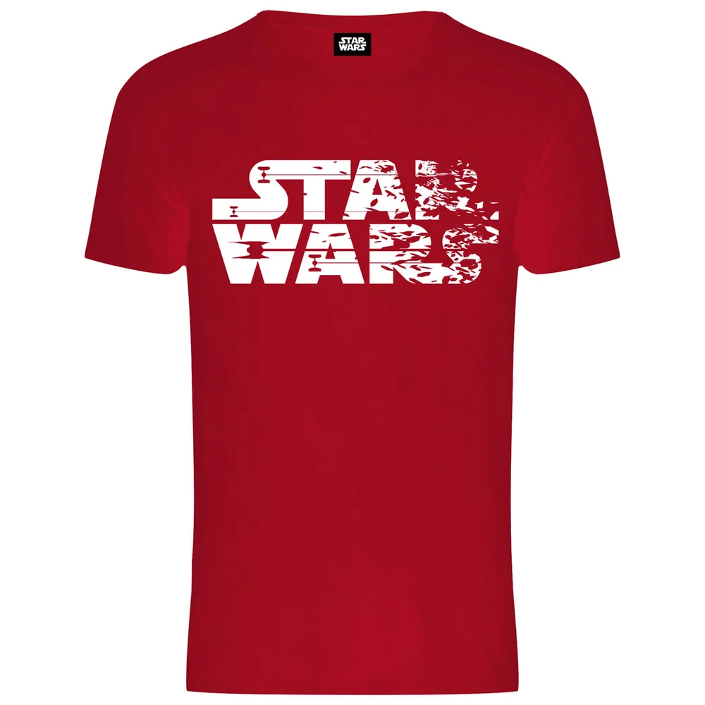 T-Shirt Homme Logo Abîmé Les Derniers Jedi Star Wars - Rouge - S - Rouge Image 1