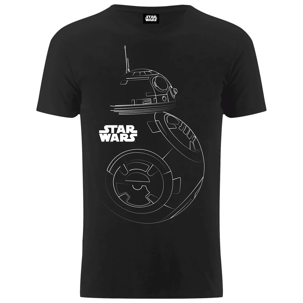 T-Shirt Homme Croquis BB-8 Les Derniers Jedi Star Wars - Noir - S - Noir Image 1