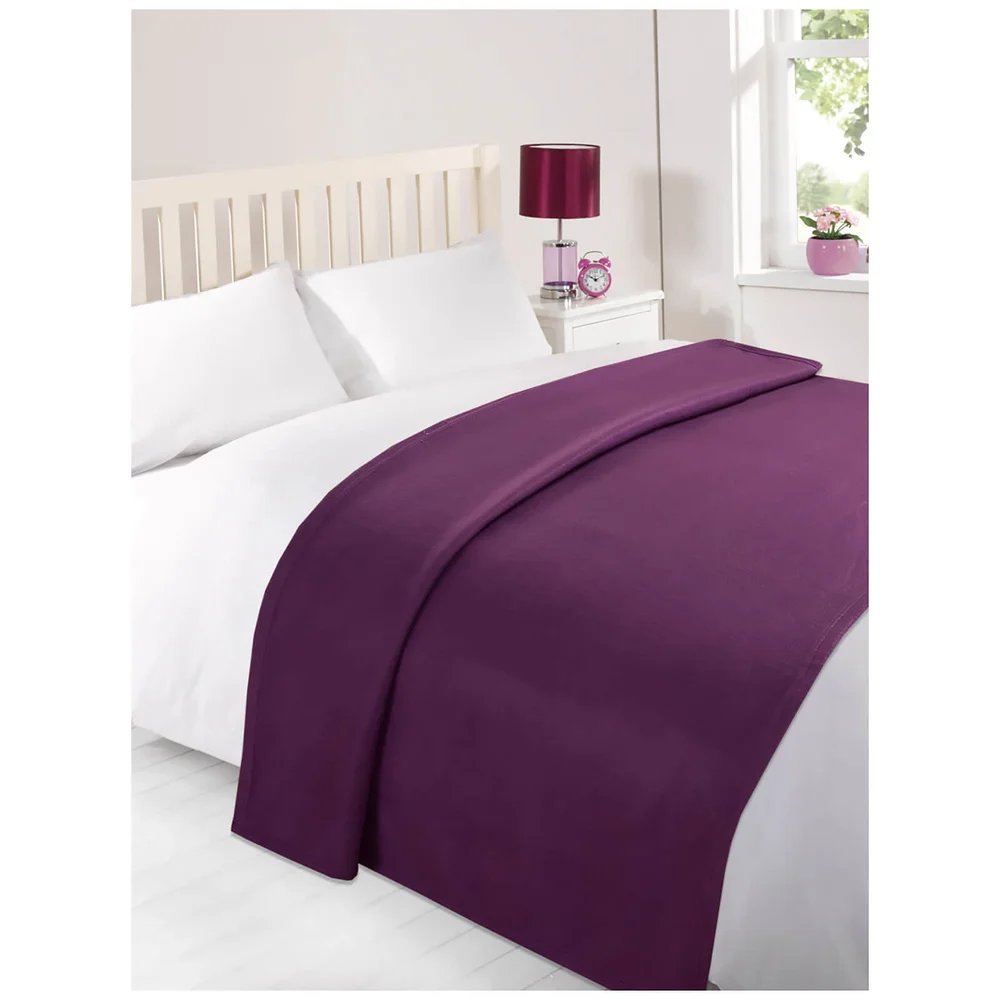 Plaid Doux Dreamscene - Violet Aubergine (120 x 150cm) Image 1