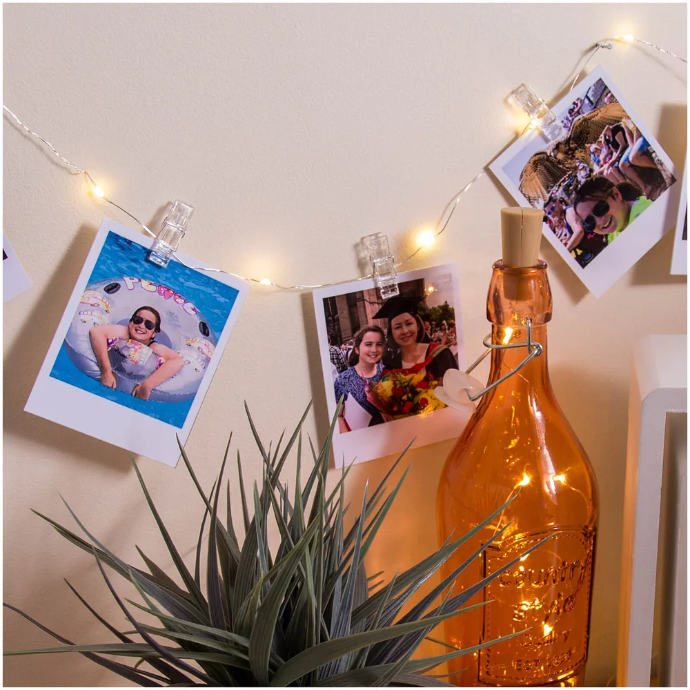 Guirlande Lumineuse avec Pinces pour Photos Image 1