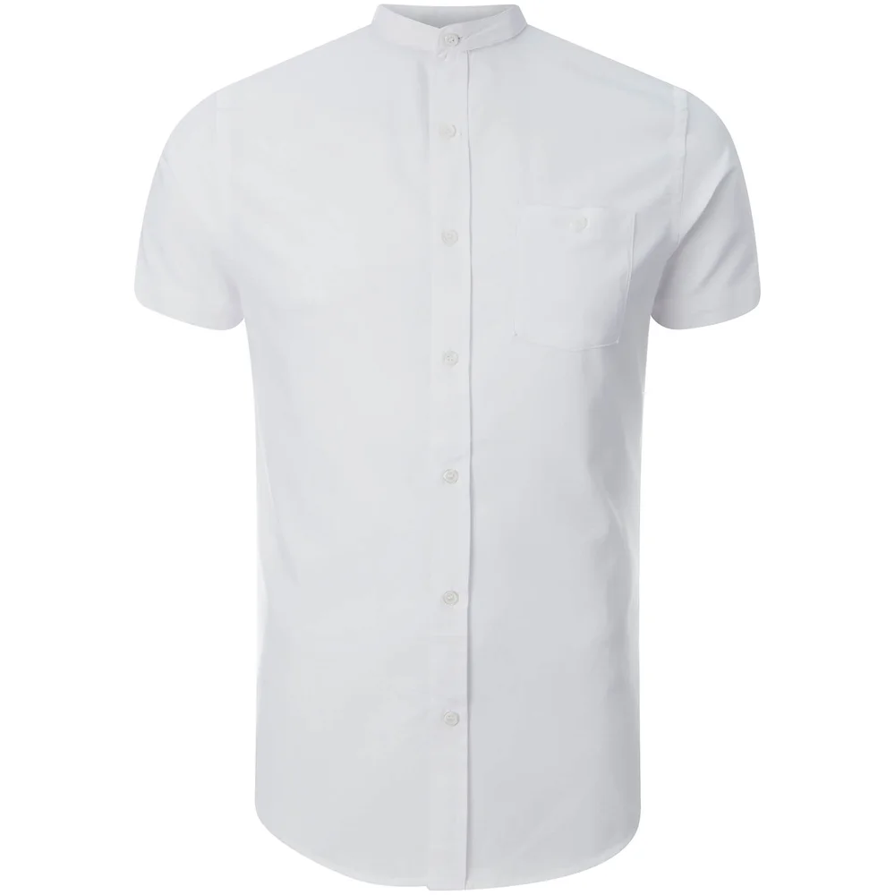 Chemise à Manches Courtes Homme Tribune Brave Soul - Blanc - S - Blanc Image 1