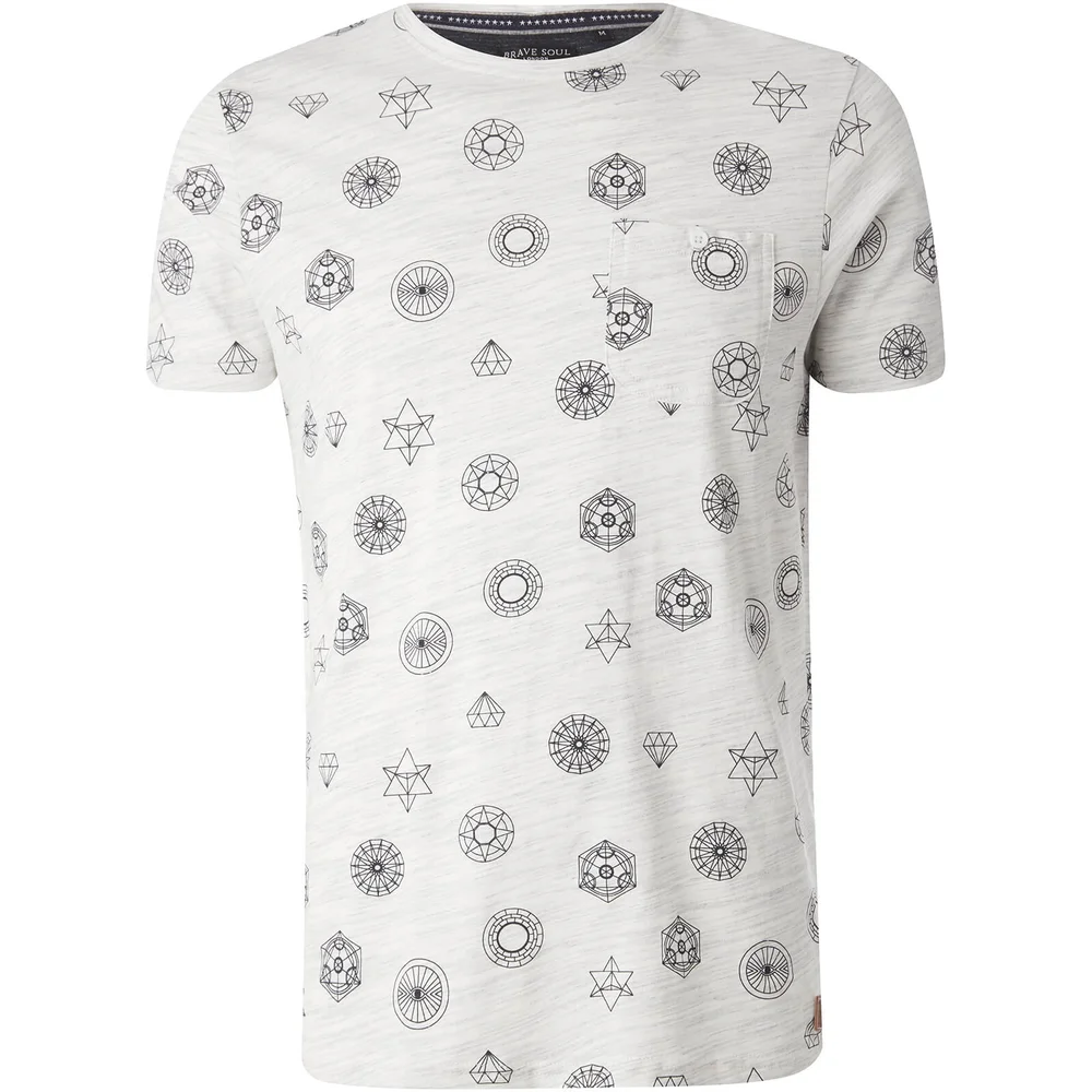 T-Shirt Homme Portail Brave Soul - Blanc - S - Pierre Image 1