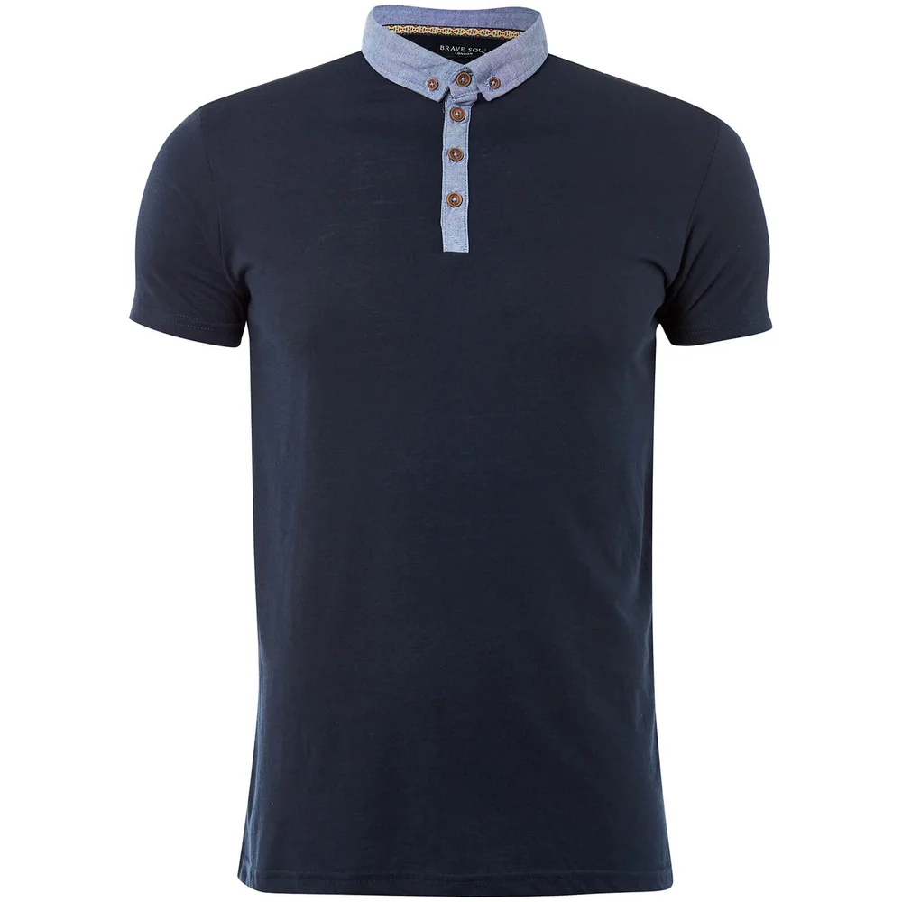 Polo Homme Chimera Brave Soul - Bleu Marine - S - Navy Image 1