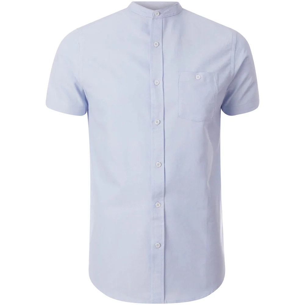 Chemise à Manches Courtes Homme Tribune Brave Soul - Bleu Clair - S - Bleu Image 1