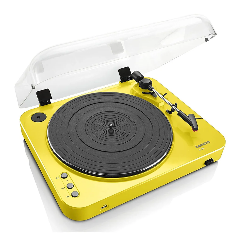 Tourne-Disque USB Lenco L-85 avec Enregistrement Direct - Jaune Image 1