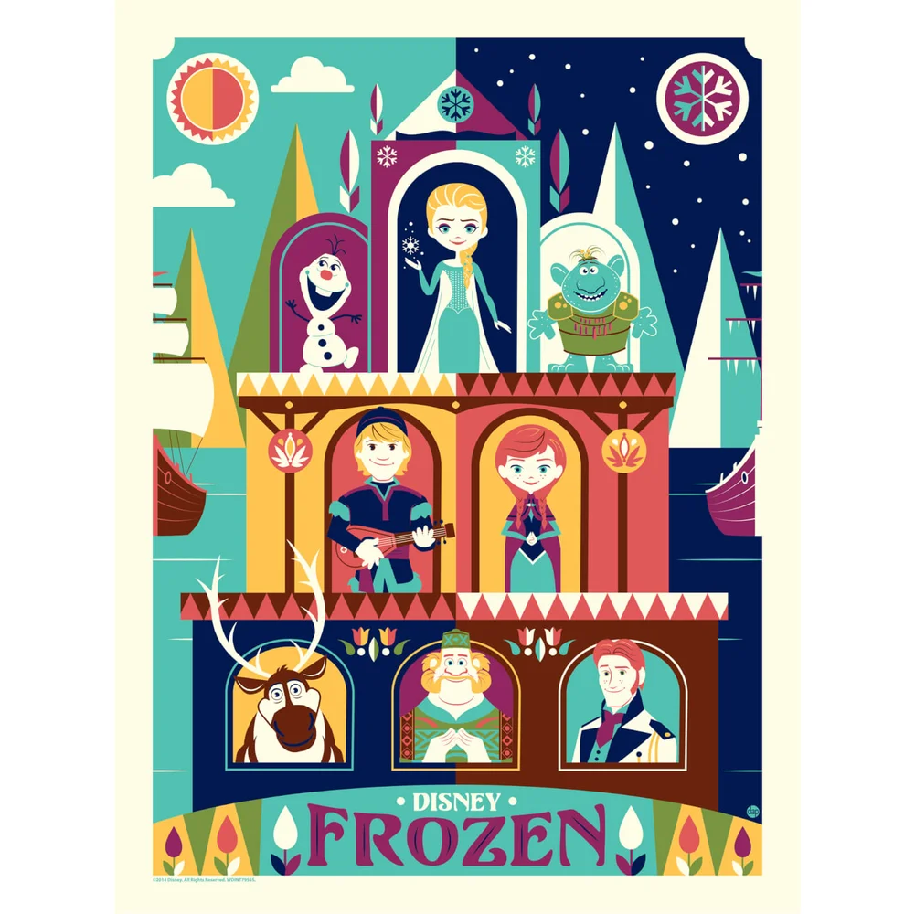 Affiche Château d'Arendelle - La Reine des Neiges Disney (457 mm x 610 mm) Image 1