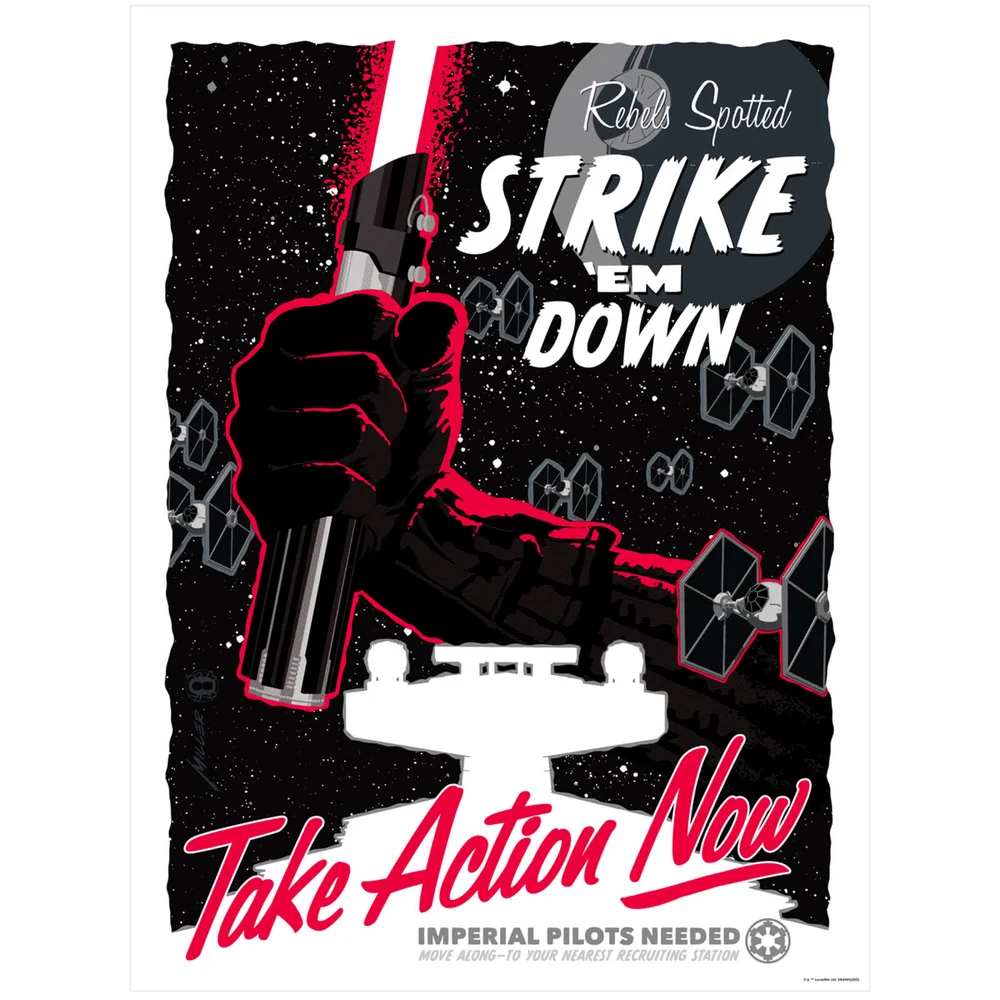 Affiche de Collection par Brian Miller - Star Wars - Take Action Now (457mm x 610mm) Image 1