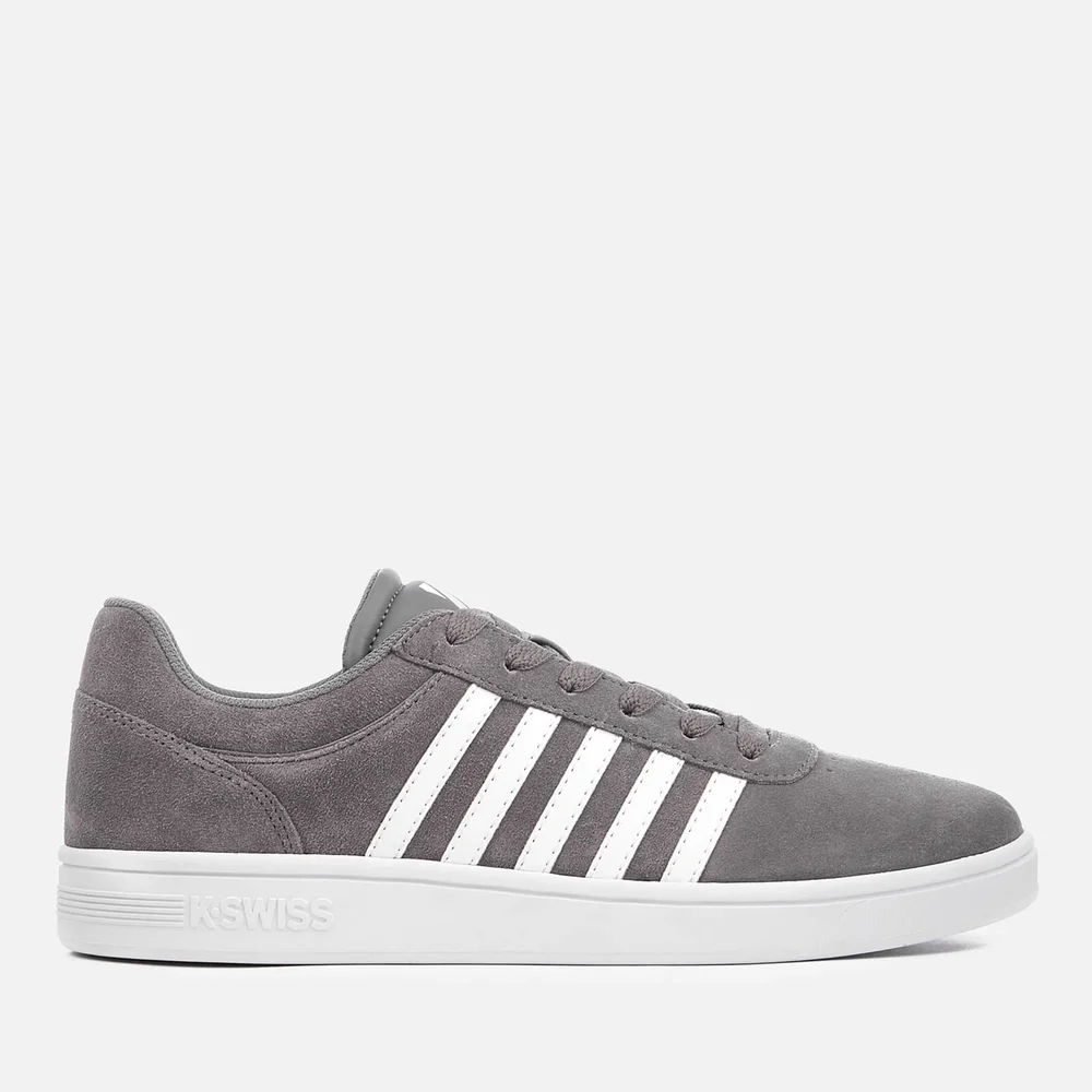 K-Swiss Men's Court Cheswick SDE Trainers - Charcoal/White - UK 7/EU 41 - Gris Image 1