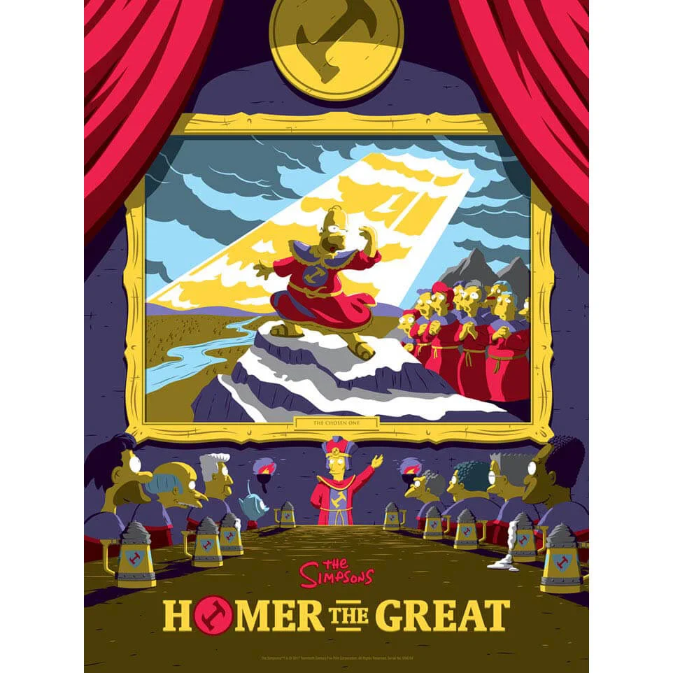 Sérigraphie Les Simpsons "Homer le Grand" - Impression Fine Art par Acme Archives & Florey (Limitée à 100 exemplaires) Image 1