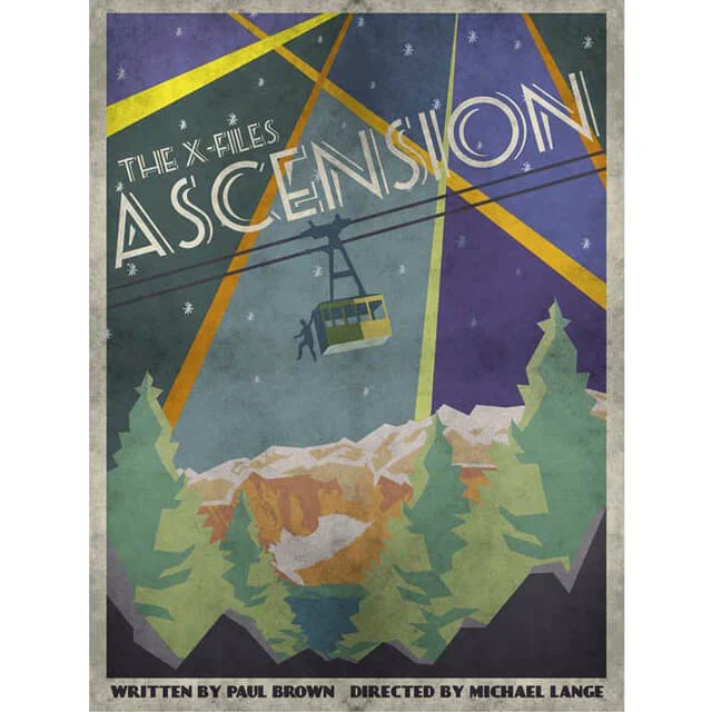 Affiche X-Files "Ascension" - Impression Fine Art par Acme Archives & J.J. Lendl (33 cm x 48 cm) (Limitée à 100 exemplaires) Image 1