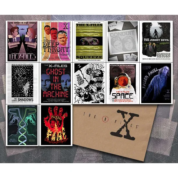 Lot de 12 Lithographies X-Files Saison Un par Acme Archive et l'Artiste J.J. Lendl - Exclusivité Zavvi UK (Limitée à 100) Image 1