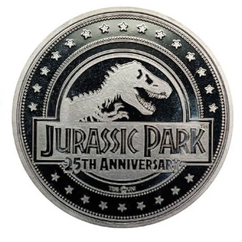 Pièce de Monnaie de Collection Jurassic Park - Édition Limitée Argentée