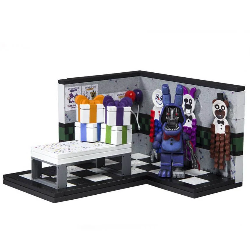 Kit de Construction Five Nights At Freddy's Paper Pals Party avec Bonnie Fanée (Micro Set) - McFarlane Image 1