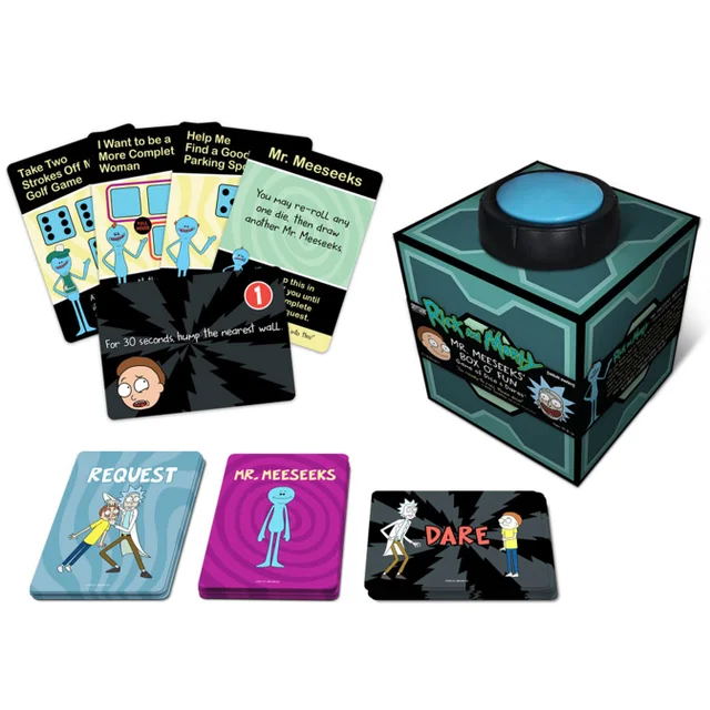 M. Meeseeks Boîte à malices : Jeu de dés et d'échecs Rick et Morty