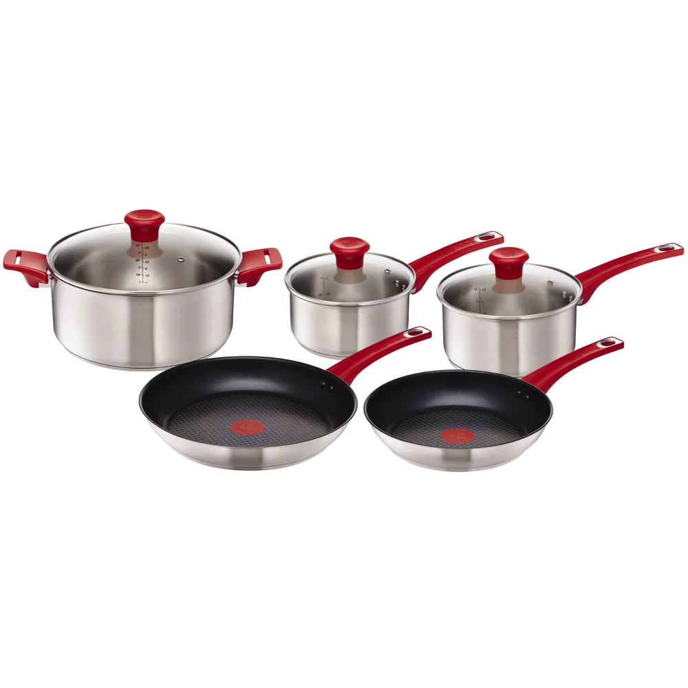 Ensemble de Casseroles et Poêles - Jamie Oliver by Tefal H801S514 Rouge Image 1