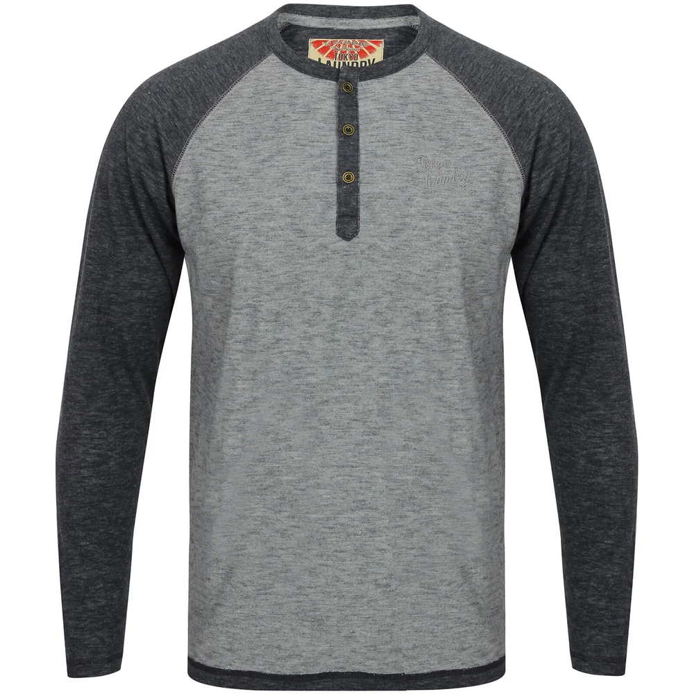 T-Shirt Manches Longues Homme Jephro Tokyo Laundry - Bleu Marine - S - Navy Image 1